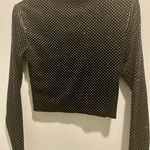 H&M Black Sparkle Crop Top Photo 3