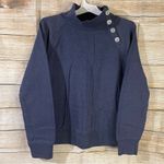 J.Crew fleece button cowl neck detail long sleeves pullover sweater Size XXLarge Photo 2