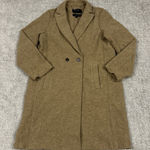 J Crew Daphne Topcoat Womens 16 Tall Italian Boiled Wool Heather Camel Long Coat Brown Photo 0