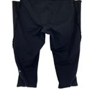 Lululemon ‎ Capri Leggings 6 Black Green Athleisure Gym Yoga Activewear Photo 8