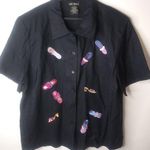 Citi Dress 20W Linen Sandals Shoe Fashion Top Plus in Black Pink Photo 0