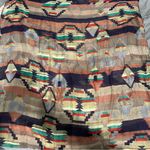 D&Y NWT Brown & Green Aztec Print Lightweight Infinity Scarf Photo 1