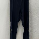 PE NATION Riseball Legging Black Spellout Athleisure Active Pants XS Photo 1