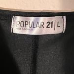 Popular 21  Sleek Black Bodycon Full Length W/ Side Slit‎ Women’s Large Photo 2