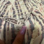 Gypsies & Moondust  Pink and Black Patterned Blouse Photo 2