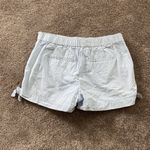 Loft  Light Blue Striped Shorts SIZE 4 Photo 4