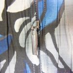 Afred Dunner women's cotton blend floral print zip up blazer jacket, size 16 Gray Photo 5