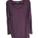 Apt. 9  Womens Long Sleeve Purple Tunic Top Geometric Print Rayon/Spandex L Photo 0