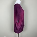 Clara Sun Woo Top Womens XL Purple Dolman Sleeve V Photo 4