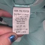 Cals  light blue with white polka dots sheer high low 1/2 button down blouse Photo 7