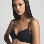 SKIMS  Fits Everybody T-Shirt Demi Bra Onyx Size  36A NWT Photo 0