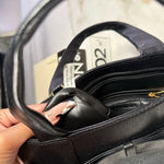 Pierre Balmain Black Small Textured Pebbled Leather Bow Tote Bag Photo 11