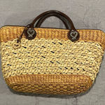 Brighton  Vintage Wicker Hand Bag Tan Photo 0