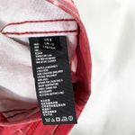 Free People  Size 8 Mini Skirt Denim Red Tie Dye Modern Femme Flamingo‎ Flame 335 Photo 9