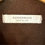 Peppermayo  Womens Chocolate Brown Long Sleeve Cut Out Mini Dress Size 4 Formal‎ Photo 2