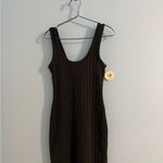 NWT aerie offline black ribbed bodycon floor length dress size XS Photo 1