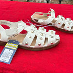 Target Women's Winnie Studded Fisherman Sandals - Universal Thread Off-White size 8 Photo 0