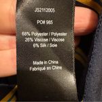 Jason Wu  Navy & Yellow Striped Balloon Sleeve Maxi Dress Size 6 Runway 2021 Photo 7