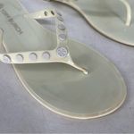 Tory Burch Sandals Women 11 Cream Ivory Studded
Jelly Sandal Slip On Flip Flop Photo 2