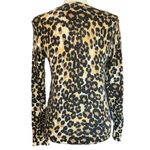 Equipment  100% Cashmere Sweater Leopard Animal Print Brown Black Womens Small Photo 1