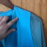 Vintage baby blue lace chiffon sleeves 60/70s maxi dress Size M Photo 11