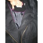 Cole Haan New NWT Womens Long  Coat Black Wool Walker Designer 16 Belt Shawl Work Photo 4