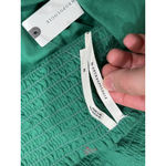 Anthropologie New with Tag Green Boho Ruffle Cropped Tube Top Size XL flaw Photo 2