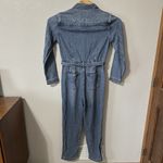Lucky Brand Jumpsuit Sz Small Liquid Denim Luxe Coveralls Tie Front Long Sleeve Photo 3