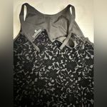 Brixon Ivy Black Velvet Floral Halter Tank Top With Button Neck Closure XL Photo 8