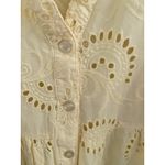Source Unknown Yellow Eyelet Maxi Dress 100% Cotton Lined Medium Photo 1