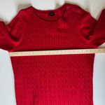 Talbots NWT  Womens Cable Knit Sweater Sz 2X Red Pullover‎ Christmas Holiday Prep Photo 8