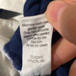 Athleta  silk blend tie dye navy and white stripe kaftan shirt coverup size XS Photo 13