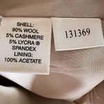 AT Studio Wool/Cashmere Blend Cream Straight Leg Dart Dress Pants Size 2P Photo 8