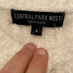 Central Park West NWOT  small fuzzy ivory button cable knit cardigan crop soft Photo 1