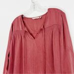 Soft Surroundings  Lumi Top in Marsala Tassel Tie Front Size Large Photo 3