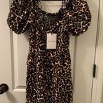 Who What Wear Women's Leopard Print Dress Size Medium Photo 0