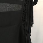 Anthropologie Cooper & Ella Leah Fringe Black Mini Dress Photo 5