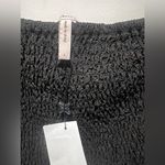 BCBGeneration NWT Womens Fitted Short Puff Sleeve Smocked Bodice Crop Top size L Photo 5