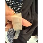 Karl Lagerfeld  Paris Black White Tweed‎ Open Front Blazer Jacket Large Elegant Photo 10