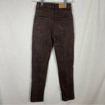 ZARA 90's Split Hem High Waisted Straight Brown Jeans Photo 1