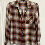 Velvet Heart Red and Black Plaid Button Down Shirt Photo 0
