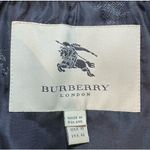 Burberry  London Black Ruffle Collar Blazer Jacket Women's USA 10 Nova Check Line Photo 8