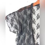 Smart & Sexy  XL Black Lace Tie Front Chemise Photo 5