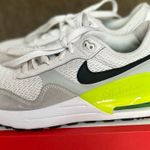 Nike  Air Max White and Neon Sneakers Photo 0