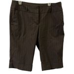 Tracy Evans  Limited Brown Striped Business Casual Bermuda Shorts Juniors 5 Photo 6