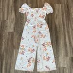 GB Womens White Floral Jumpsuit - M Photo 0