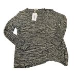 Miracle City Tan Black Sequin Shine Sweater Women Loose Knit Sparkles Size S M Size M Photo 0