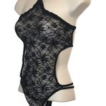Halter neck backless Strappy Teddy Lingerie. New. Size Large Black Photo 6