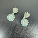 Drop Dangle Jeweled Fashion Earrings Mint Green Green Photo 5