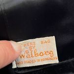 Vtg 70s Richere Bag by Walborg Hand Beaded Holiday Hollywood Clutch Satin Glam Black Photo 8